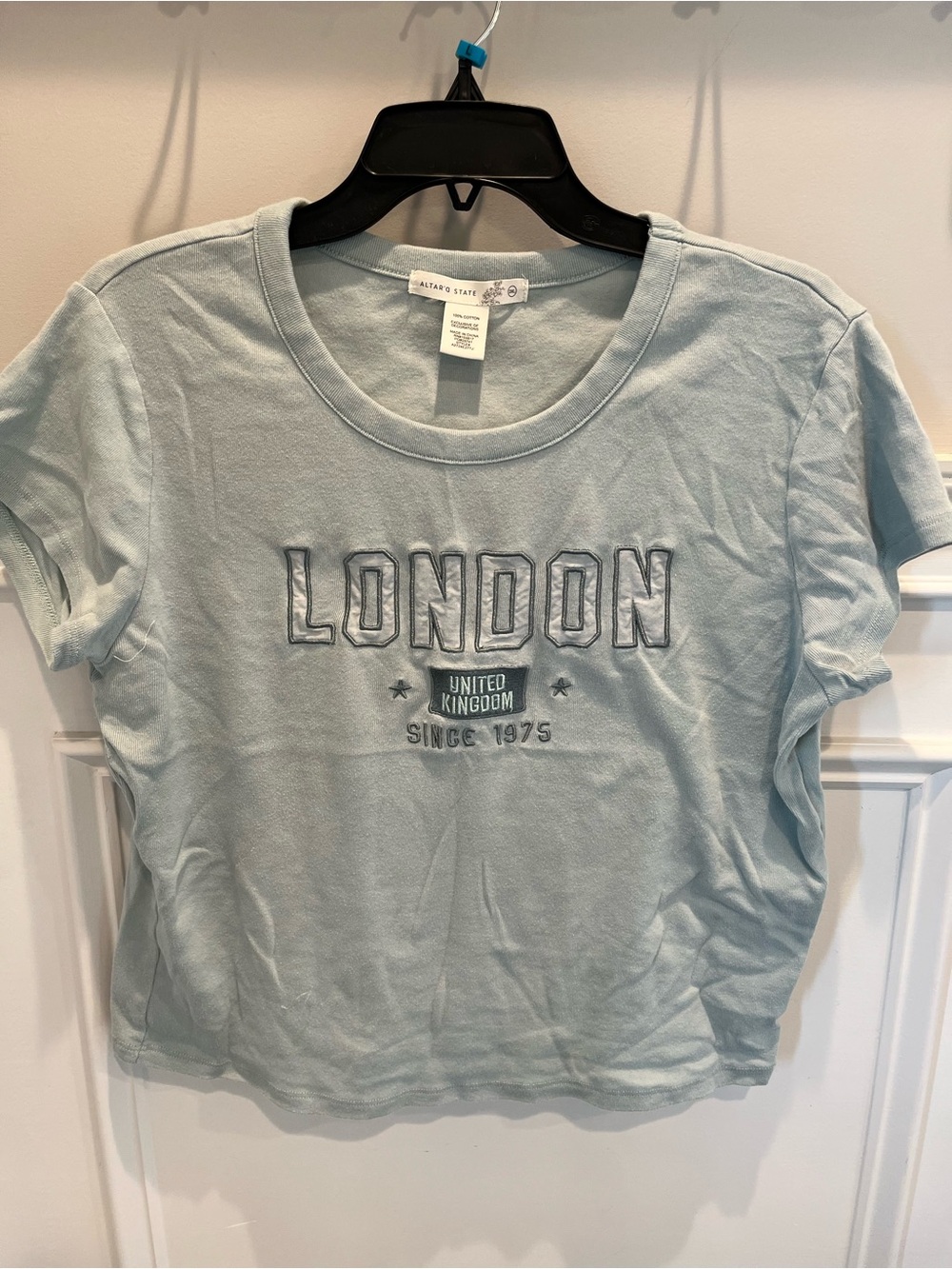 Altar'd State Light Blue London Graphic Tee